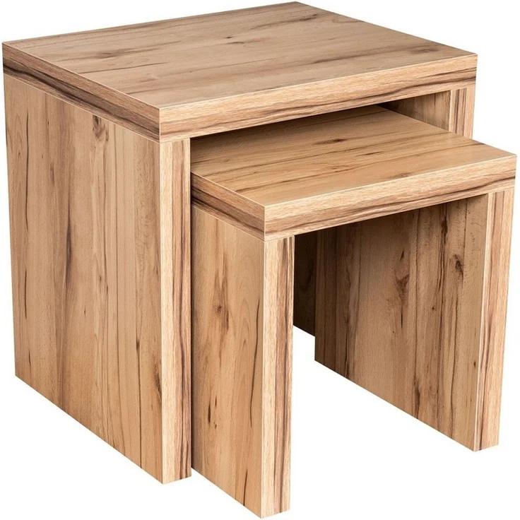 Levandeo® Couchtisch, 2 Satztisch Kernbuche Deutsche Herstellung Couchtisch fest – Bild 5