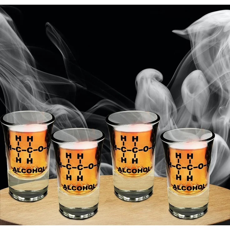 Mad Monkey - Shotgläser mit Alkohol-Formel (4er Set) – Bild 2