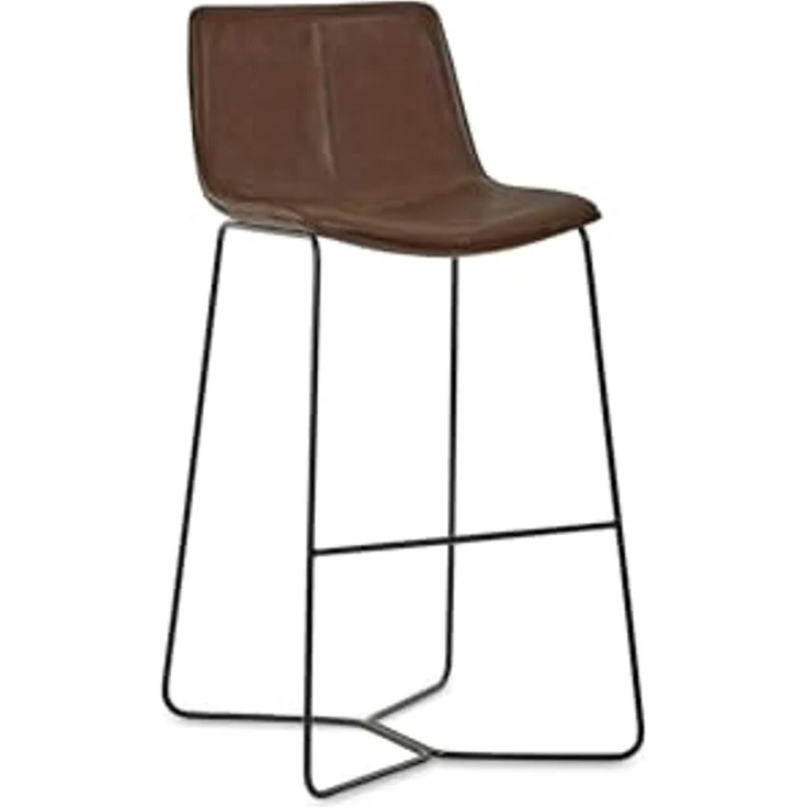 Julian Bowen Joren Barhocker, PU-Leder, Hellbraun, 2 Stück – Bild 5