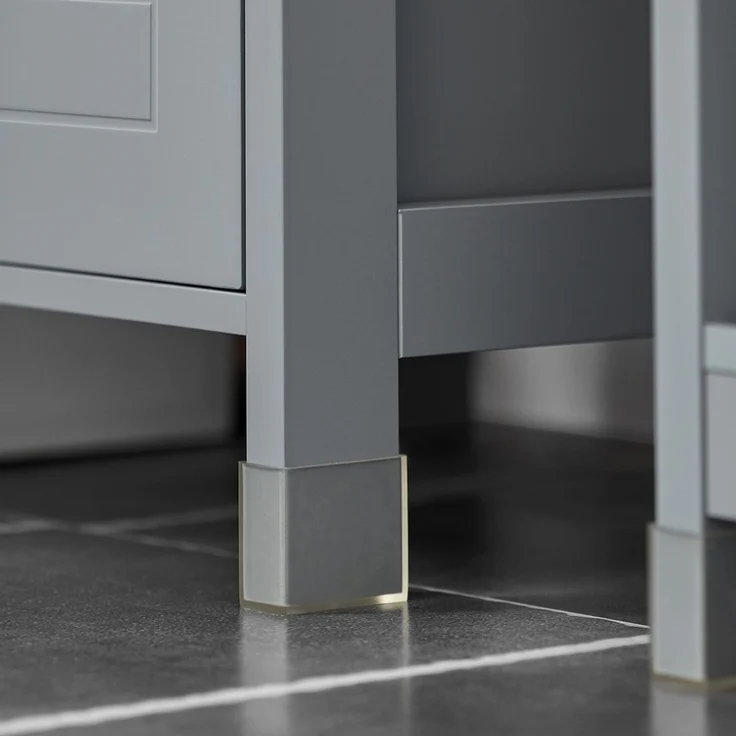 SoBuy FRG126-SG Badezimmer-Hochschrank, MDF, Lackiert, Grau, 30 x 144 x 30 cm – Bild 8