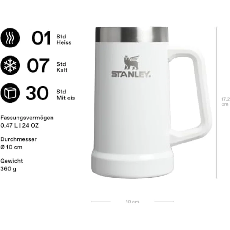STANLEY 1913 Adventure Vacuum Bierkrug 0.7L - Frost Gloss – Bild 2