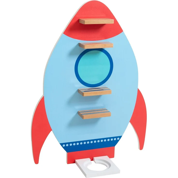 kamelshopping Wandregal Regal für Kinder Audiobox und Hör-Figuren, aus Holz, Wandregal für Musikbox, inkl. Montagematerial – Bild 1