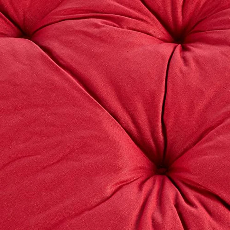 Ambientehome Sitzkissen und Rückenkissen Bank Hanko, rot, ca 100 x 98 x 8 cm, Bankauflage, Polsterauflage – Bild 5