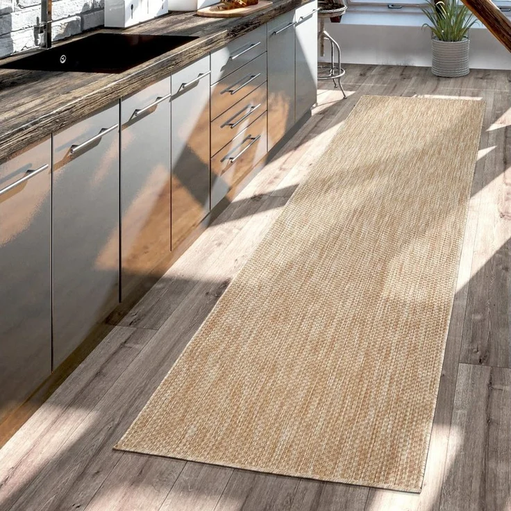 TT Home Teppich, Rechteckig, Höhe: 4 mm, Teppich Outdoor Wohnzimmer Esszimmer Balkon Wetterfest – Bild 5