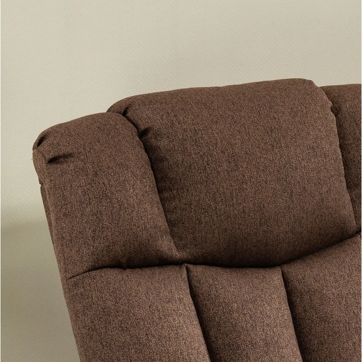 DESVIAE Sessel Braun aus Stahl – 95x107x92 cm – Aufstehhilfe, Liegefunktion – Bild 6