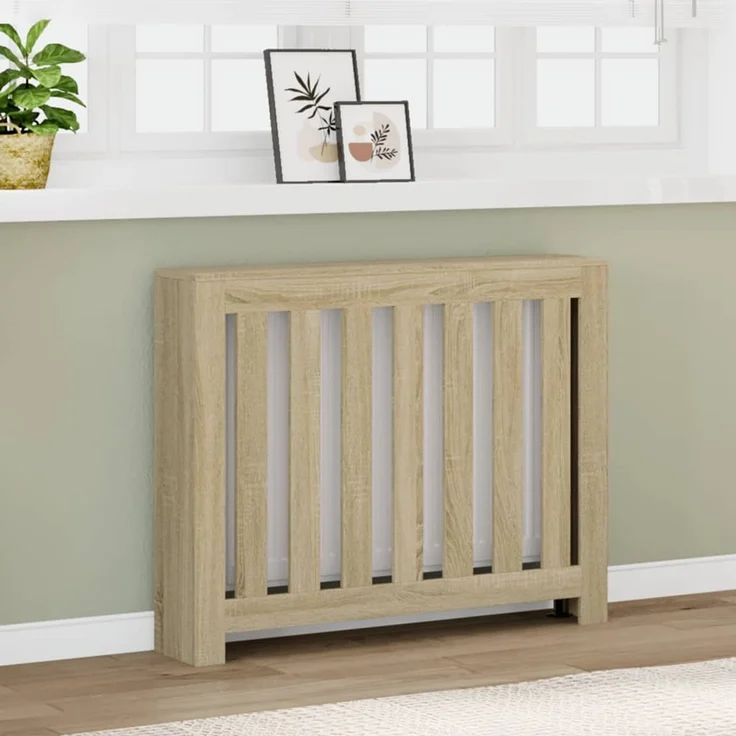 vidaXL Heizkörperverkleidung Sonoma-Eiche 104x20x82 cm Holzwerkstoff 852737 – Bild 1