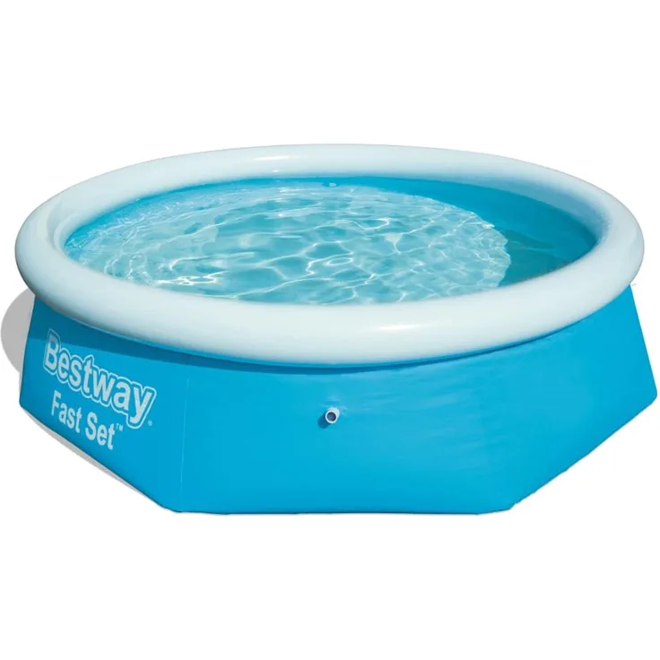 Bestway Fast Set Aufblasbarer Swimmingpool Rund 244x66 cm