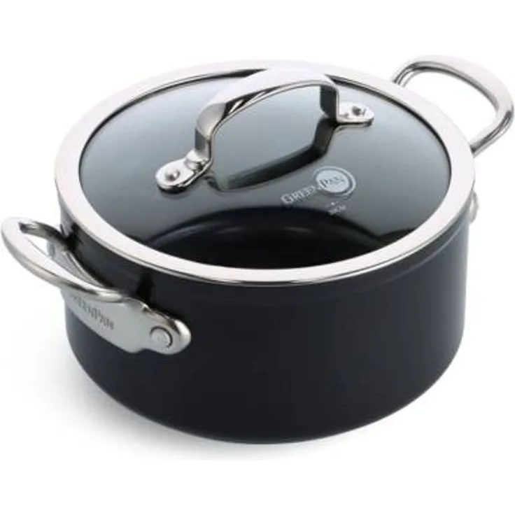 GreenPan Barcelona Pro Kasserolle 20cm Schwarz
