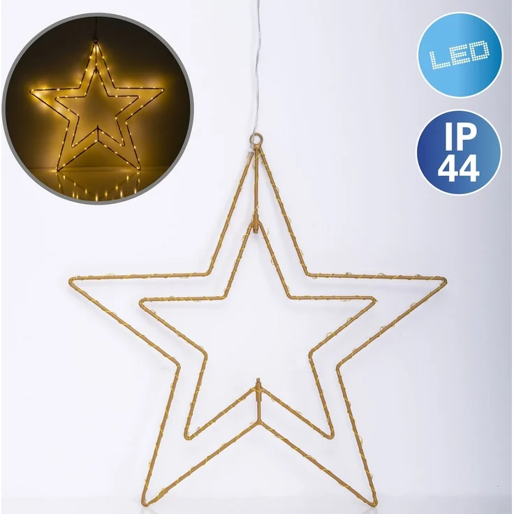 Weihnachtsstern beleuchtet für außen LED Weihnachtsbeleuchtung Stern 5257058 – Bild 6