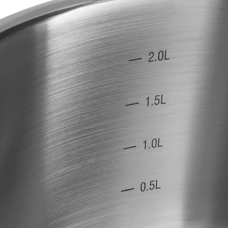 KLAMER Premium Edelstahl Kochtopf-Set, Kochtopf Set mit Glasdeckel, Töpfe Set unbeschichtet, Induktionstöpfe-Set Set, 4-teilig – Bild 7