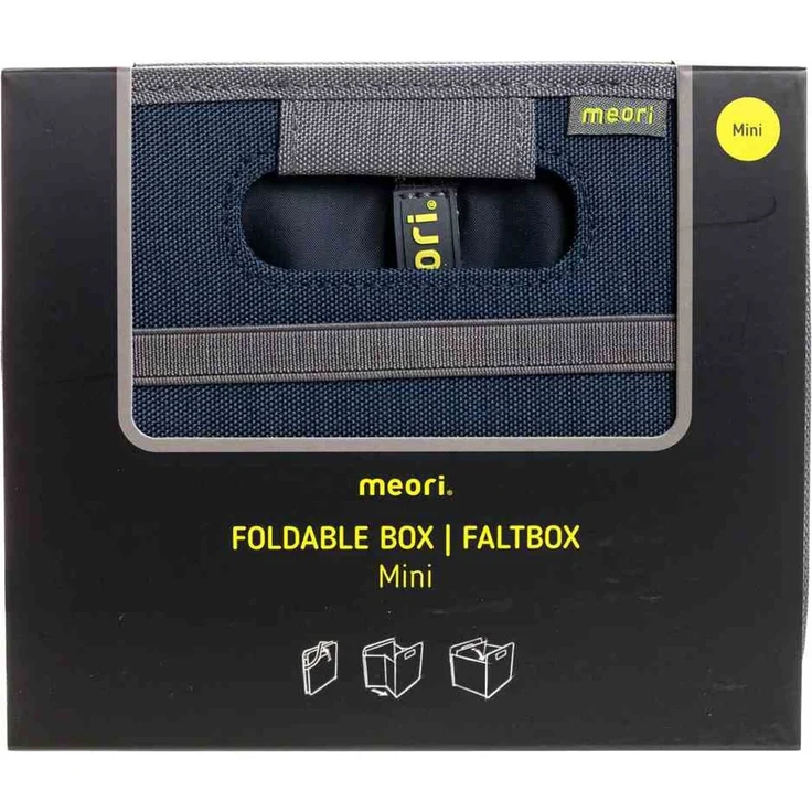 Meori Aufbewahrungsbox Klappbox Ordnungssystem Faltbox Mini 1,8 l Marine blau Uni – Bild 3