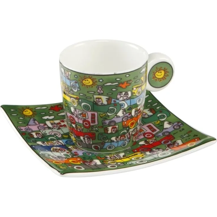 Goebel Pop Art James Rizzi Crosstown Traffic - Espressotasse Neuheit 2019 26102391