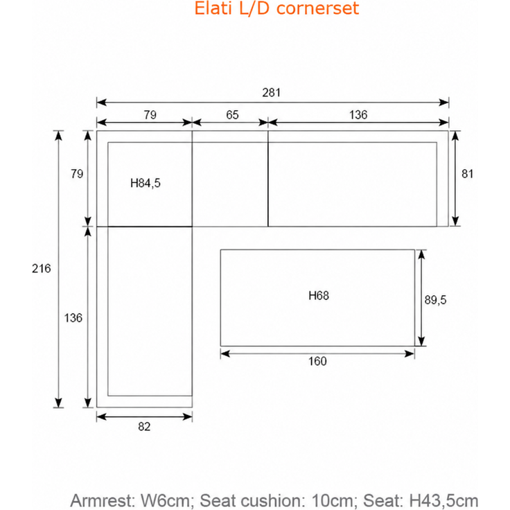 Garden Impressions Elati Lounge Dining Cornerset 5-tlg. – Gartenlounge mit Aluminium & Teak-Look – Bild 8