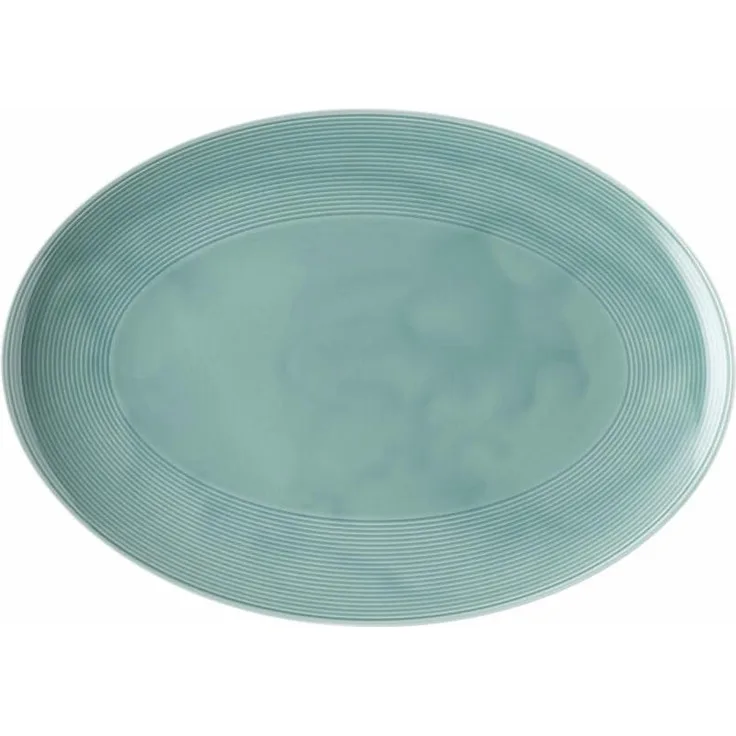 Platte 34 cm Loft Colour - Night Blue Thomas Porzellan Servierplatte - Mikrowelle geeignet, Spülmaschinenfest