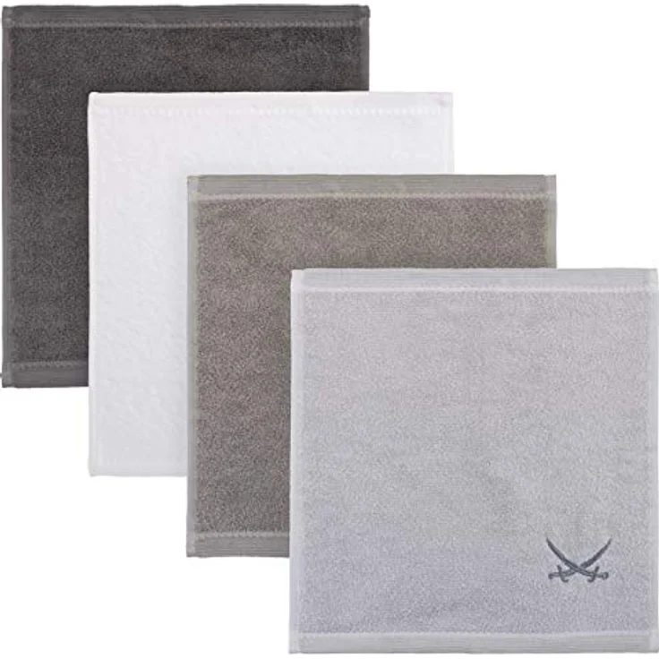 Sansibar Sylt Seiftuch Sansibar 6er Set Frottier-Serie Classic, 30x30 cm, (Set), mit hochwertiger Sansibar Säbel Stickerei – Bild 8