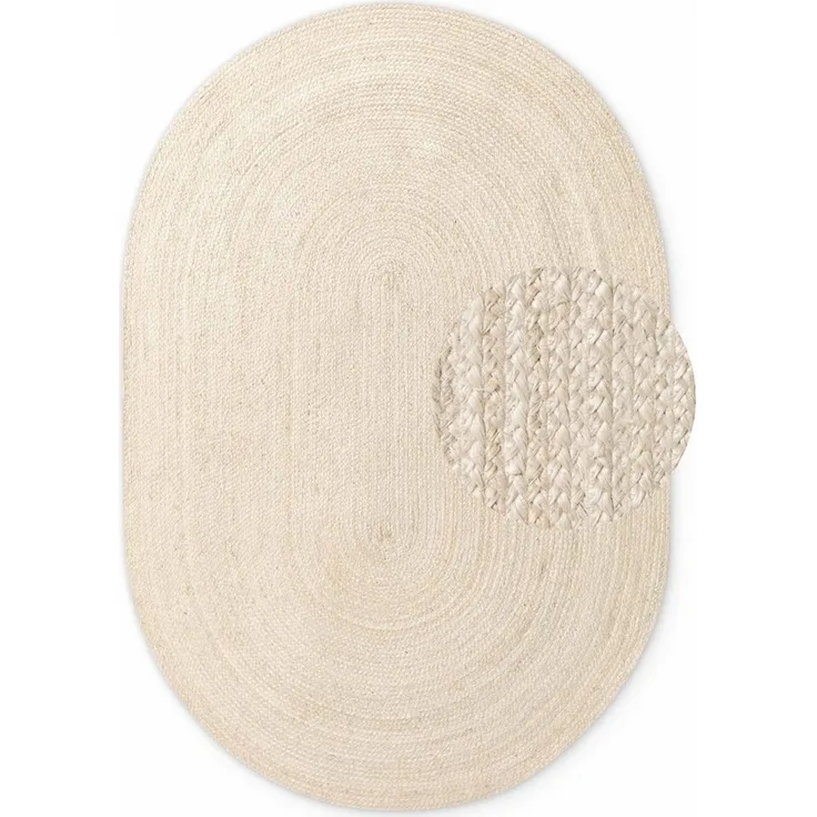 HANSE Home Teppich Rangpur Juteteppich, auch in Oval, oval, Höhe: 10 mm, Handgewebt, 100% Jute, Natur, Wohnzimmer, Flur, Boho, Skandi