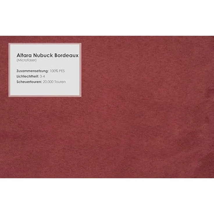 CAVADORE 2-Sitzer Küchensofa Amba, Trendige Sitzbank für Küche oder Esszimmer / 153 x 97 x 87 / Hochwertiges Mikrofaser: Rot – Bild 8