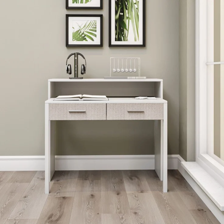 Skye Decor 'My Desk' Schreibtisch, Weiß, 99 x 88 x 66 cm – Bild 3