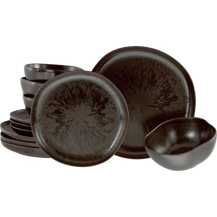 Natura Organic Rusty, Tellerset 12-tlg (mo) – Bild 1