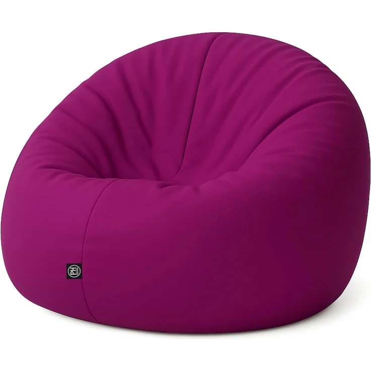 PATCH HOME 2-in-1 Sitzsack Sessel - Gaming Bean Bag mit Reißverschluss - Bereits befüllt, Ergonomisch & Robust für Kinder & Erwachsene - Indoor & Outdoor, Wetterfest (Himbeere, 155cm) – Bild 1