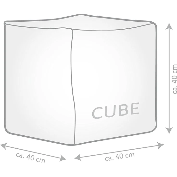 Kindersitzsack Cube Bricks – Bild 3