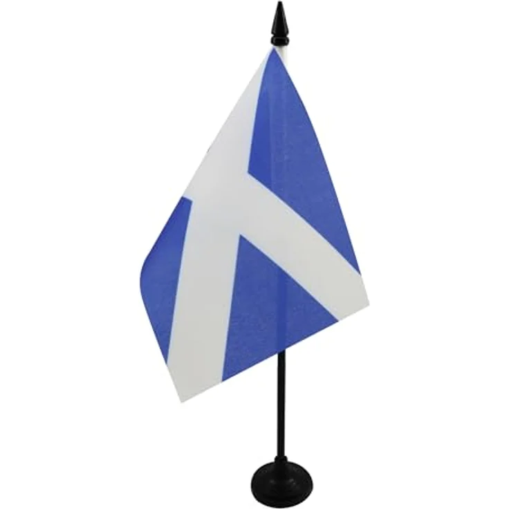 AZ FLAG - Tischflagge Schottland - 15x10 cm - Schottische Tischfahne 10 x 15 Cm - Flaggen – Bild 1
