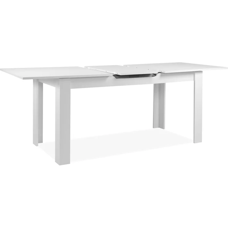 Finori Birmingham 80B Auszugstisch, weiß | Auszugstisch für Esszimmer | Maß: B x H x T ca. 160-200 x 75 x 80 cm | Zeitlos & Praktischer Auszugstisch - ausziehbar von 160 cm auf 200 cm (1 Einlegeplatte á 40 cm) – Bild 3
