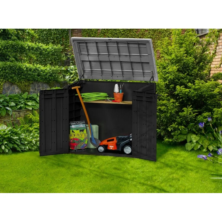 Keter Gartenbox Mülltonnenbox Universalbox Store It Out MAX 146 x 82 x 125cm – Bild 2