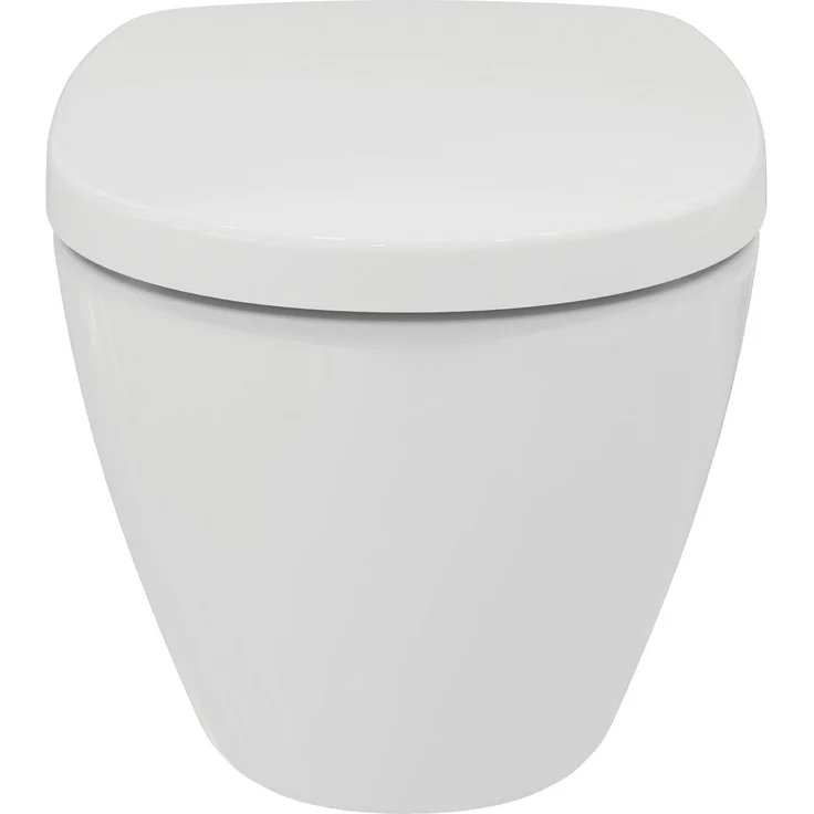 Ideal Standard Connect WC-Set, Wandtiefspül-WC mit Absenkautomatik, Rundes Design, Alpin Weiß – Bild 2