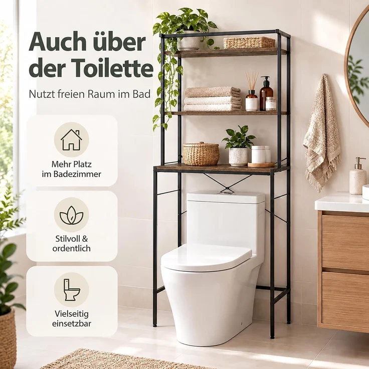 Relaxdays Waschmaschinenregal 3 Ablagen – Bild 6