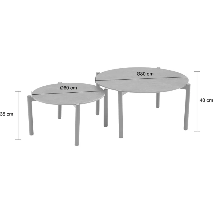 LC Garden »Terrano« 2er Set Couchtische – Bild 2