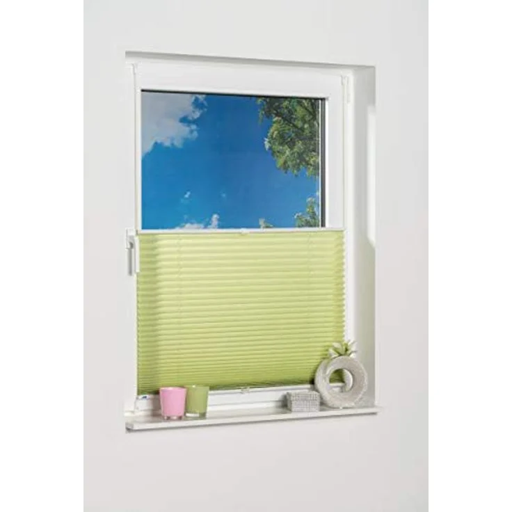 Khome 665634-29 Klemmfix-Plissee, Polyester, Grün – Bild 4