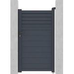 Vente-unique - VIAZO Pedestrian gate Metall Grau - B 4,6 cm x H 176 cm x L 100 cm