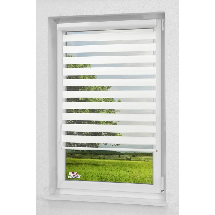 Lysel Outlet Doppelrollo Kassette Weiß, (B x H) 50cm x 175cm in weiß – Bild 5