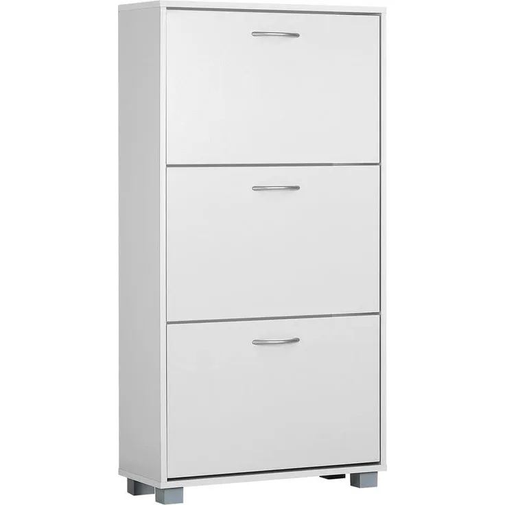 Casaria Schuhschrank (1-St) für 18 Paar Schuhe 3 Klappen Verstellbar 115x60x25cm Kippsicherung