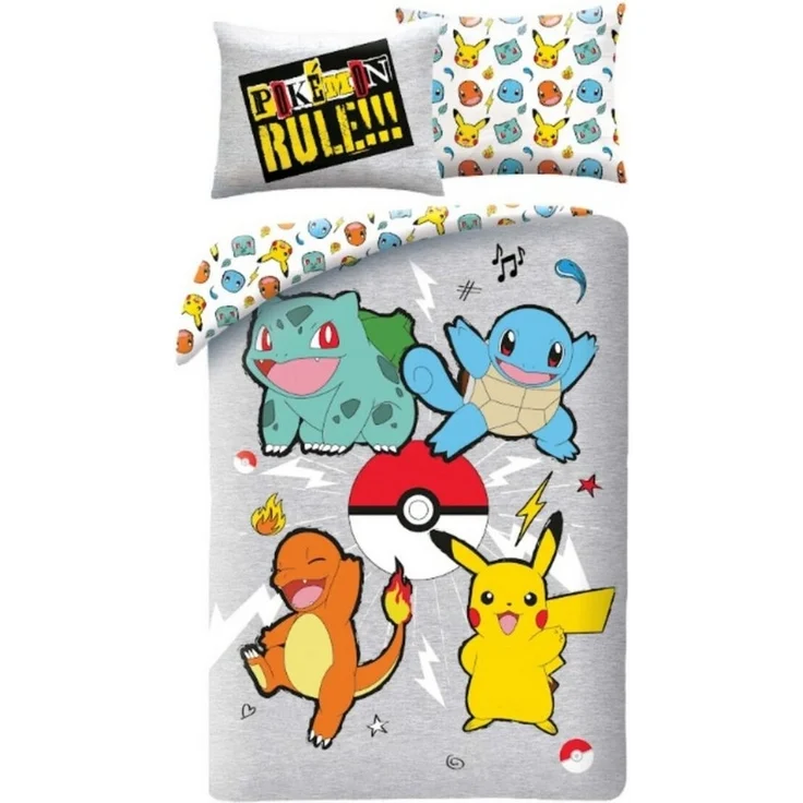 Pokémon Bettwäsche-Set – Bettbezug 140x200 cm + Kissenbezug 60x70 cm für Kinder – Bild 3