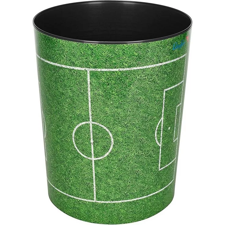 Läufer Papierkorb Motivposter 13 Liter Fußballfeld