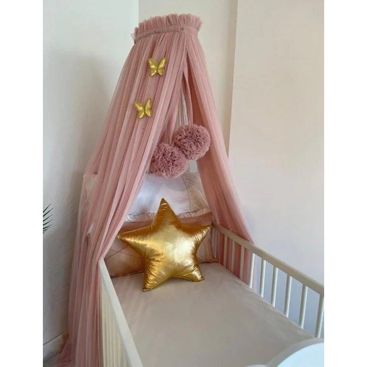 Baby Fancyroom Betthimmel Betthimmel aus 12 Meter Tüll aus 1. Klasse für Kinderbett Gitterbett, Himmel für Babybett Kinderbett – Bild 3