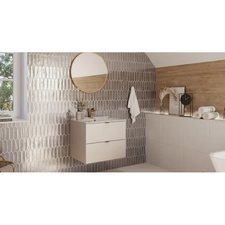 99rooms Dalina Unterschrank Kaschmir 80 cm mit Waschbecken – Bild 2