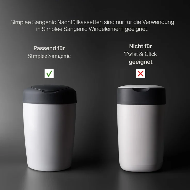 TOMMEE TIPPEE Nachfüllkassette für Simplee Sangenic Windeleimer 3er Set – Bild 6