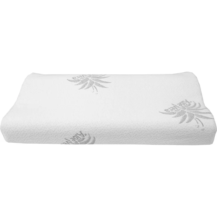 Nackenstützkissen "kühlende Gel Einlage" ( 60cm x 30cm x 10/7cm ), Nackenkissen mit Memory Foam, Aloe Vera veredelter Bezug, Gesundheitskissen – Bild 8