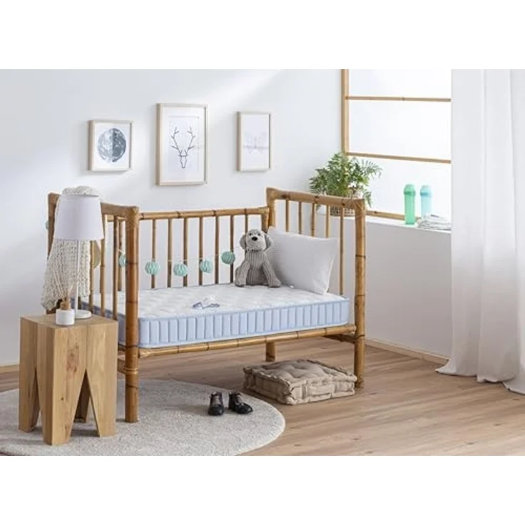 Dormio Atmungsaktive Kinderbettmatratze, milbendicht, antibakteriell, Größe: 70x140 cm, Höhe: 12 cm – Bild 2