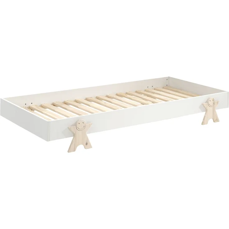 Stapelbett Karlene 204x94x28 Kinderbett MDF Weiß