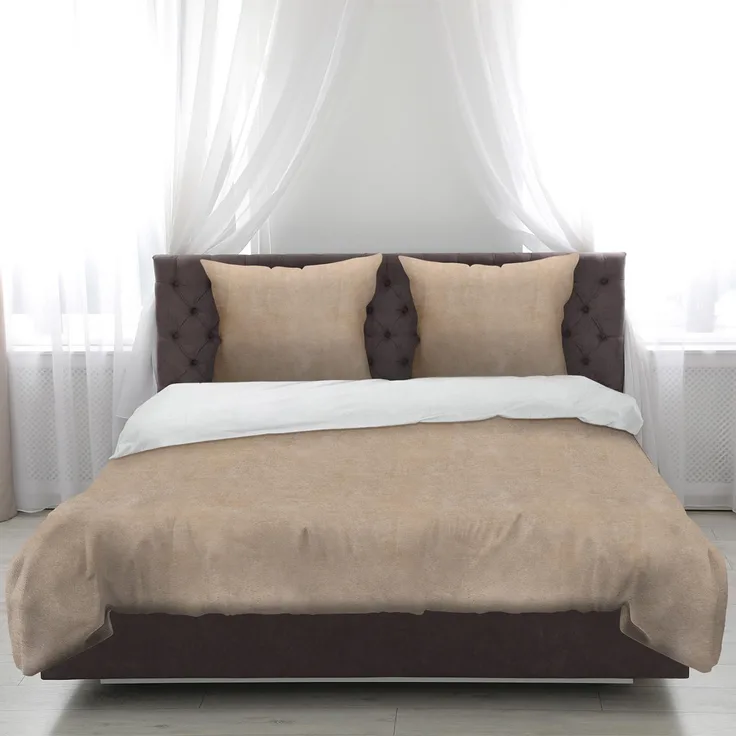 Bettwäsche Cashmere Touch Beige / Taupe 80x80+135x200 cm