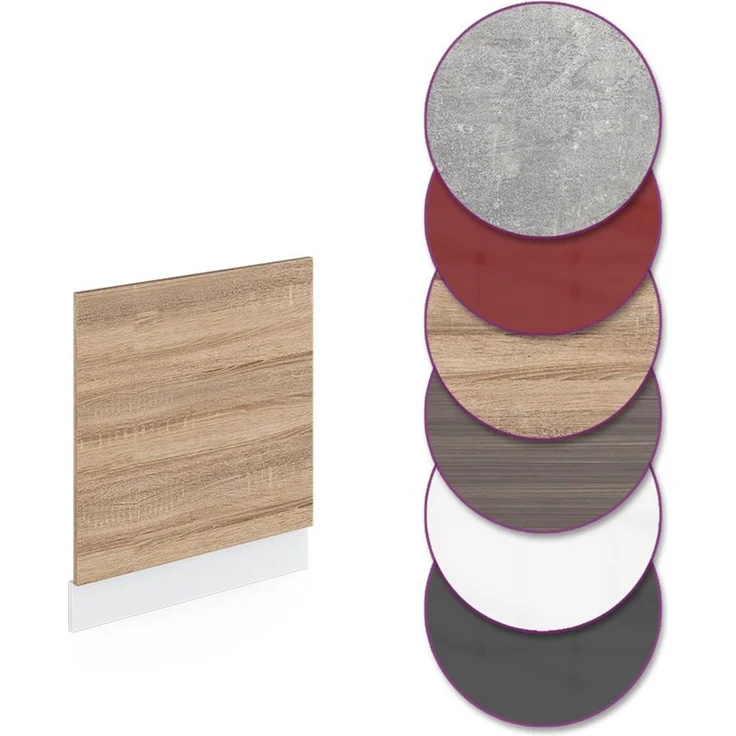 Frontblende R-Line Sonoma 60 cm ohne Arbeitsplatte Vicco – Bild 3