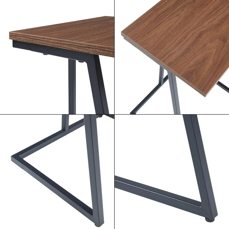 Satztisch Salem 2er Set Schwarz / Walnuss [en. casa] – Bild 7