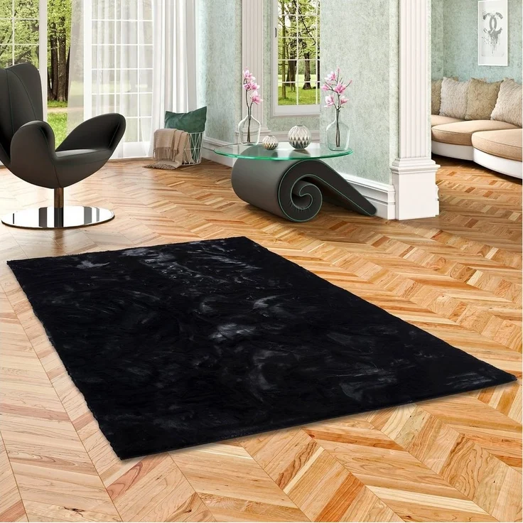 Pergamon Fellteppich Fellteppich Luxus Super Soft Plush, Rechteckig, Höhe: 25 mm – Bild 5