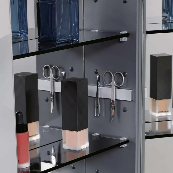 Geberit Option Plus Spiegelschrank mit Beleuchtung, zwei Türen, Breite: 75 cm, 500206001 - 500.206.00.1 – Bild 4