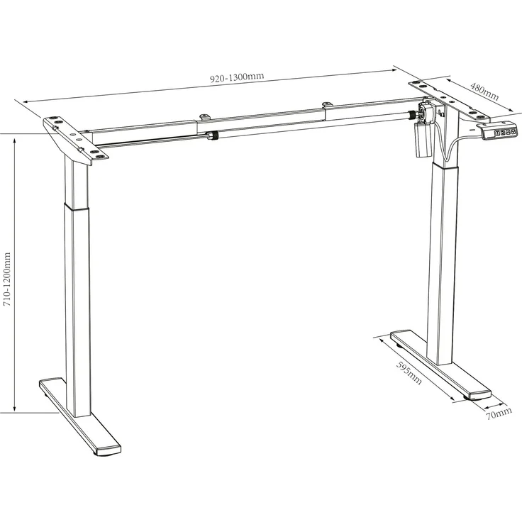 VCM Lona 919903 H. 71-120 x B. 110 x T. 50 cm – Bild 5