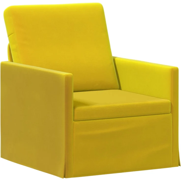 vidaXL Einzelsofa Gelb 70 x 81 x 82 cm Samt (V) 42041028 – Bild 1